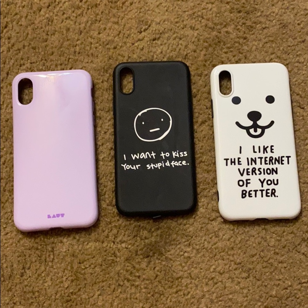 {Laut} of three iphone X/ Xs cases